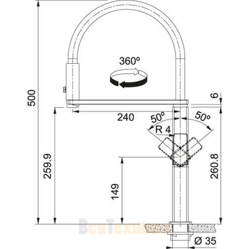 Смеситель Franke Centinox Pro