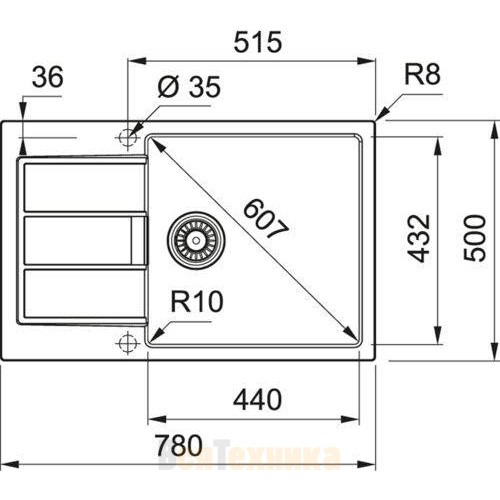 Мойка Franke S2D 611-78 XL/435 143.0628.368