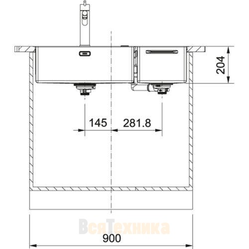 Мойка комбинированная BWX 220-54-27 TL