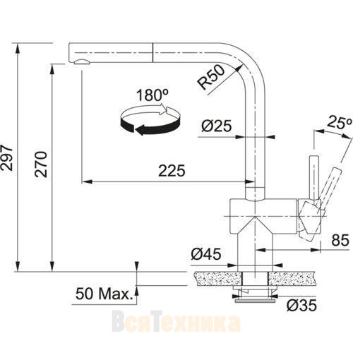 Смеситель Franke Atlas Neo Sensor pull-out 115.0625.527