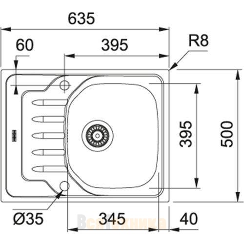 Мойка Franke OLN 611-63