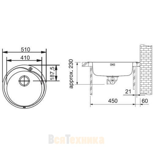 Мойка Franke ROX 610-41