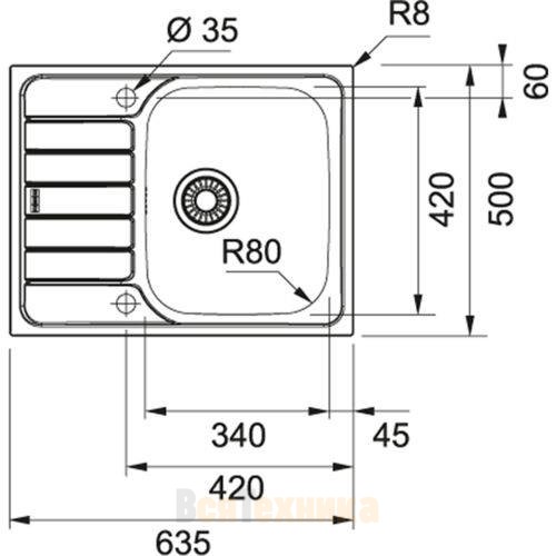 Мойка Franke SKL 611-63