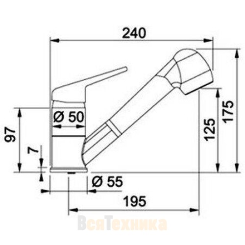 Смеситель Franke Novara Plus