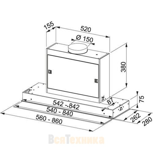 Вытяжка Franke FMPOS 608 BI X