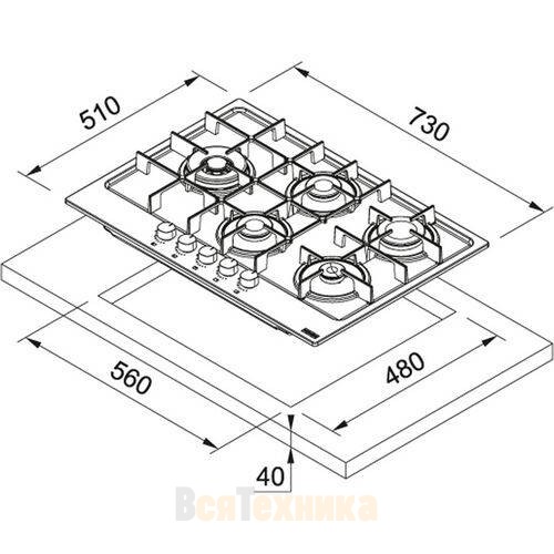 Варочная панель Franke FHMA 755 4G DCL XS C