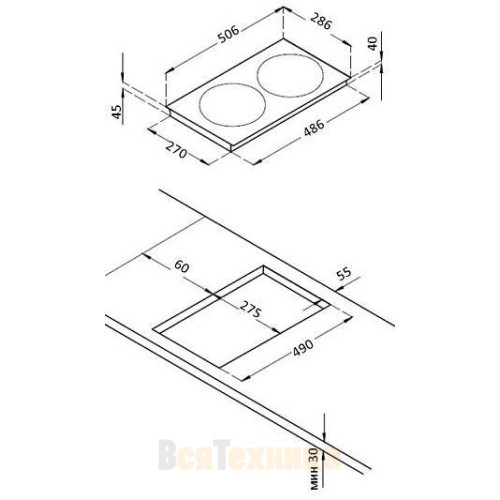 Варочная панель Korting HK 32033 B