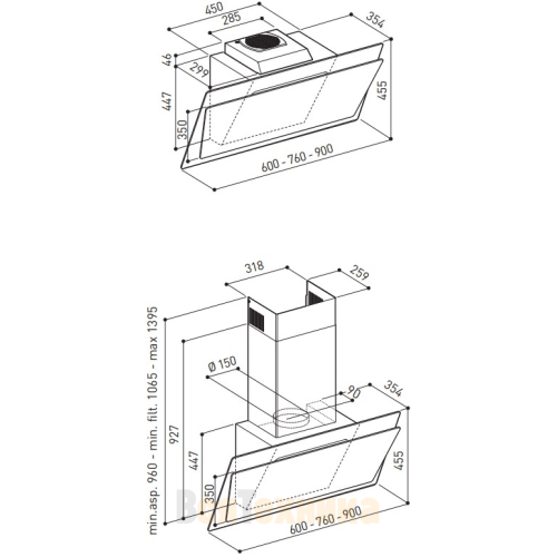 Вытяжка Korting KHC 67070 GW