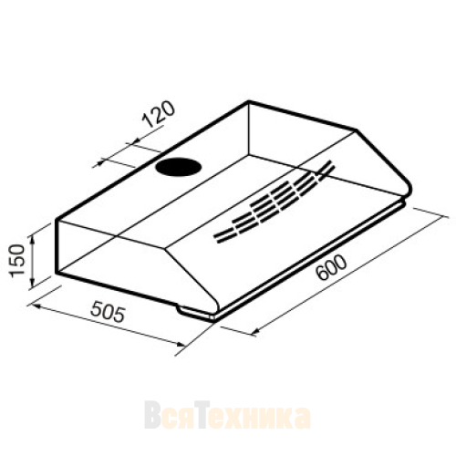 Вытяжка Korting KHT 6230 W