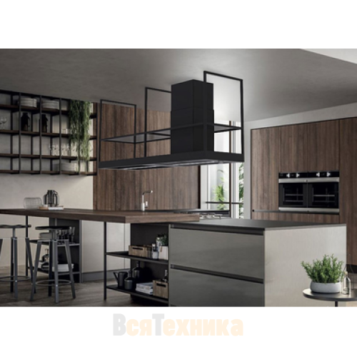 Вытяжка Faber островная T-SHELF EV8 TITANIUM MATT A180