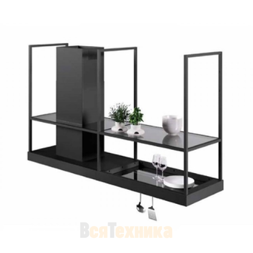 Вытяжка Faber островная T-SHELF EV8 BK MATT A180