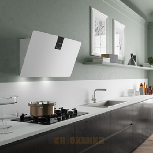 Вытяжка Faber наклонная SOFT EDGE WHITE KOS A80