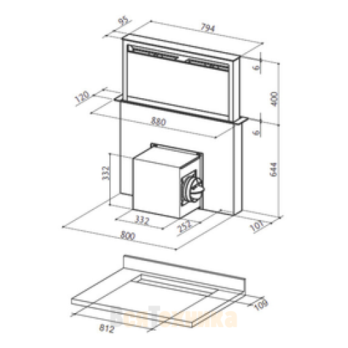 Вытяжка Faber встраиваемая FABULA PLUS EV8+ WH A90