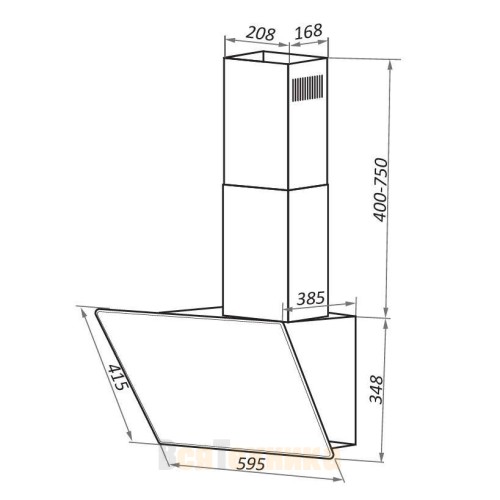 Вытяжка Maunfeld Eagle 60 Glass White