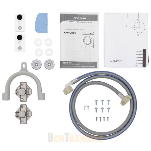 Встраиваемая стиральная машина Krona KALISA 1400 8K WHITE KRWM108