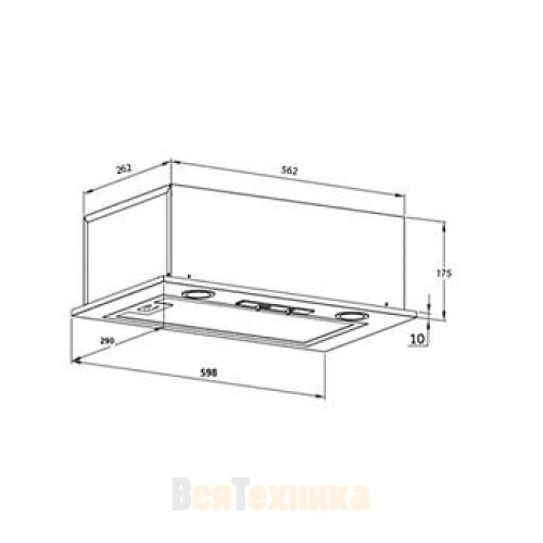 Кухонная вытяжка HOMSair CAMELIA 60 нержавеющая сталь