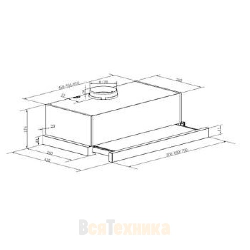 Кухонная вытяжка HOMSair FLAT 60 Glass белый