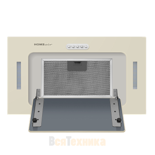 Кухонная вытяжка HOMSair Crocus Push 52 бежевый