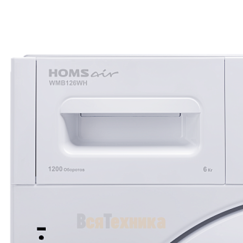 Встраиваемая стиральная машина HOMSair WMB126WH