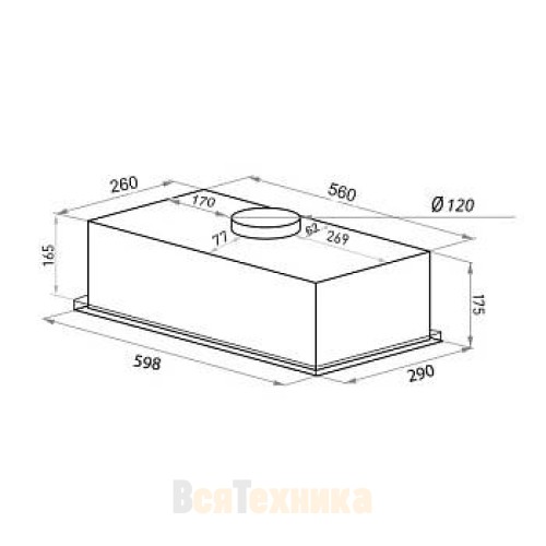 Кухонная вытяжка HOMSair CAMELIA POWER 60 белый