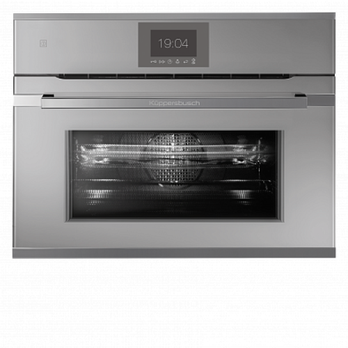 Компактный духовой шкаф с микроволнами Kuppersbusch CBM 6550.0 G3 Silver Chrome
