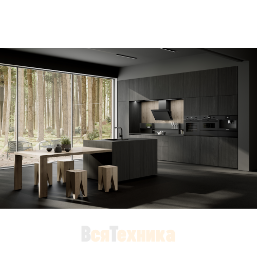 Компактный духовой шкаф с микроволнами Kuppersbusch CBM 6330.0 KSM6 MattBlack