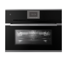 Компактный духовой шкаф с микроволнами Kuppersbusch CBM 6550.0 S3 Silver Chrome