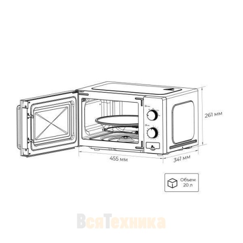 Микроволновая печь LEX FSMO 20.02 WH