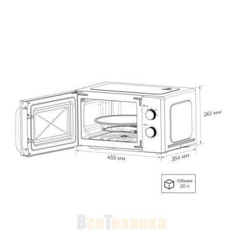Микроволновая печь LEX FSMO 20.03 WH