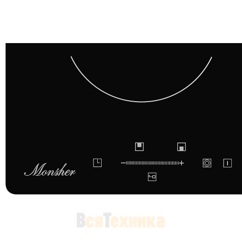 Домино электрическая варочная поверхность Monsher MHE 3002