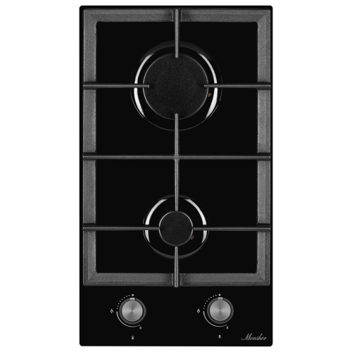 Домино газовая варочная поверхность Monsher MGG 30 Noir