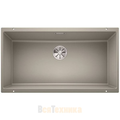 Мойка Blanco SUBLINE 800-U отводная арматура InFino® Серый беж