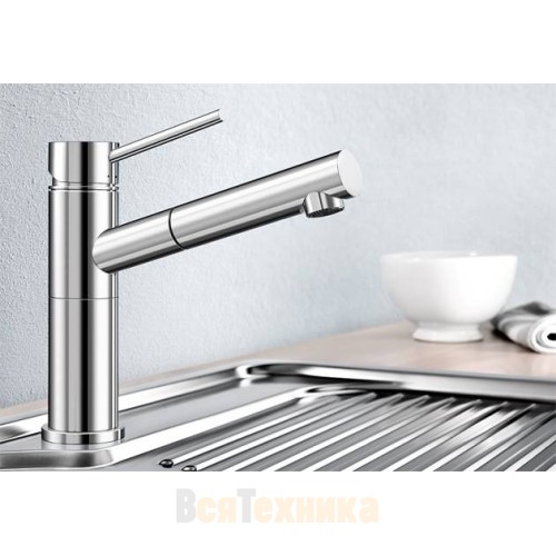 Смеситель Blanco Alta-S Compact Нержавеющая сталь