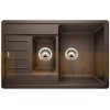 Комплект мойка Blanco Legra 6 S Compact + смеситель Daras Хром Кофе