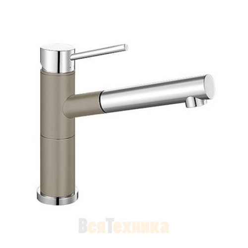 Смеситель Blanco Alta-S compact chrome/Silgranit Белый