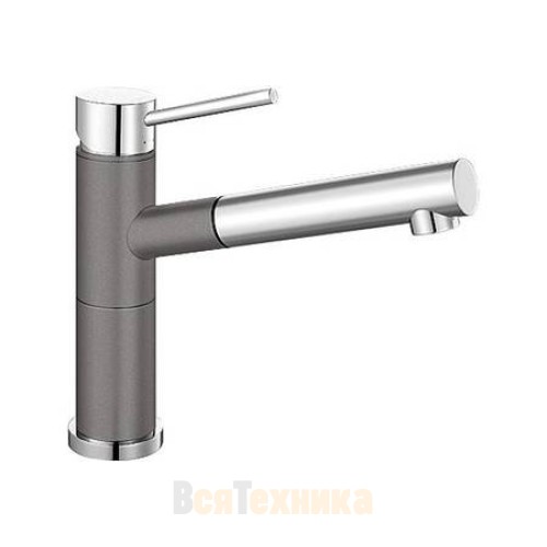 Смеситель Blanco Alta-S compact chrome/Silgranit Белый