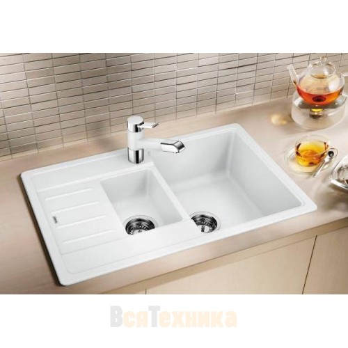 Комплект мойка Blanco Legra 6 S Compact + смеситель Daras Хром Кофе