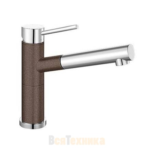 Смеситель Blanco Alta-S compact chrome/Silgranit Белый