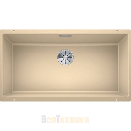 Мойка Blanco SUBLINE 800-U отводная арматура InFino® Серый беж