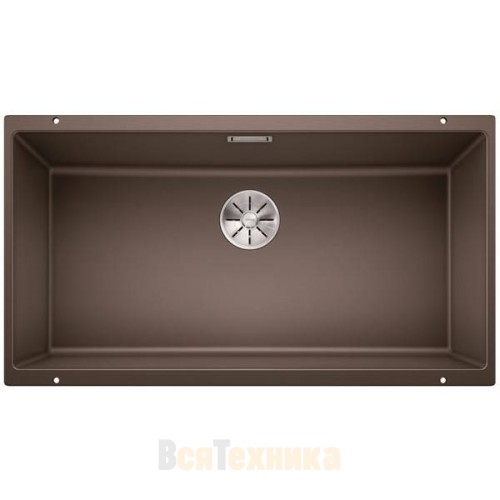 Мойка Blanco SUBLINE 800-U отводная арматура InFino® Серый беж