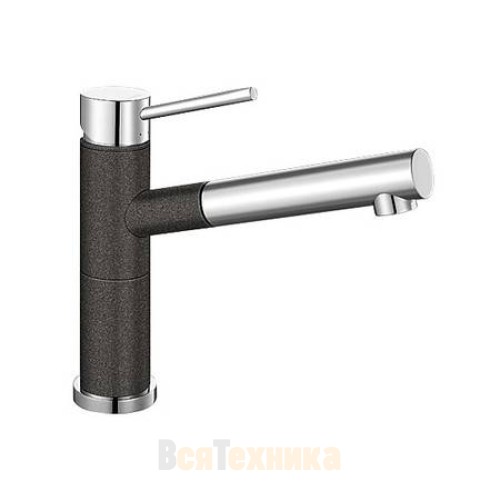 Смеситель Blanco Alta-S compact chrome/Silgranit Белый
