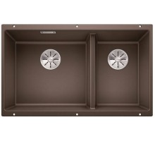 Мойка Blanco SUBLINE 430/270-U отводная арматура InFino® Кофе