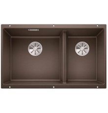 Мойка Blanco SUBLINE 430/270-U отводная арматура InFino® Кофе