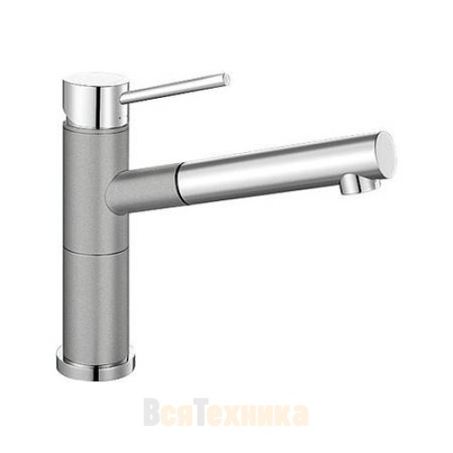 Смеситель Blanco Alta-S compact chrome/Silgranit Белый