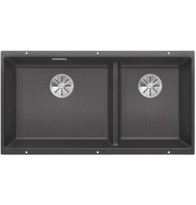 Мойка Blanco SUBLINE 480/320-U отводная арматура InFino® Антрацит