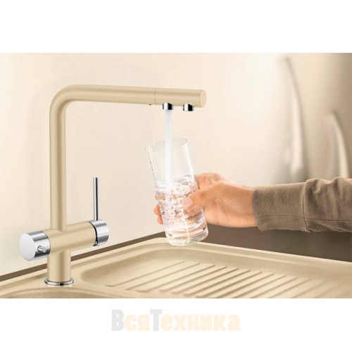 Комплект смеситель Blanco FONTAS SILGRANIT + система фильтрации BWT-БАРЬЕР EXPERT STANDARD Антрацит{Хром}