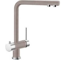 Комплект смеситель Blanco FONTAS SILGRANIT + система фильтрации BWT-БАРЬЕР EXPERT STANDARD Серый беж{Хром}
