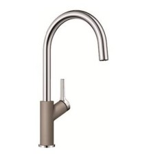 Смеситель Blanco Carena Silgranit Серый беж{Хром}