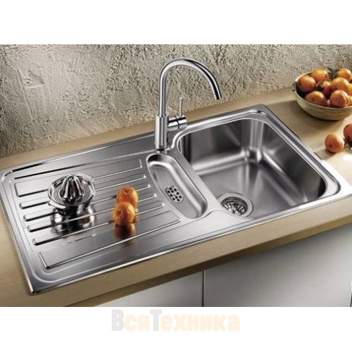 Комплект мойка Blanco Enos 40 S + смеситель MIDA Хром Шампань