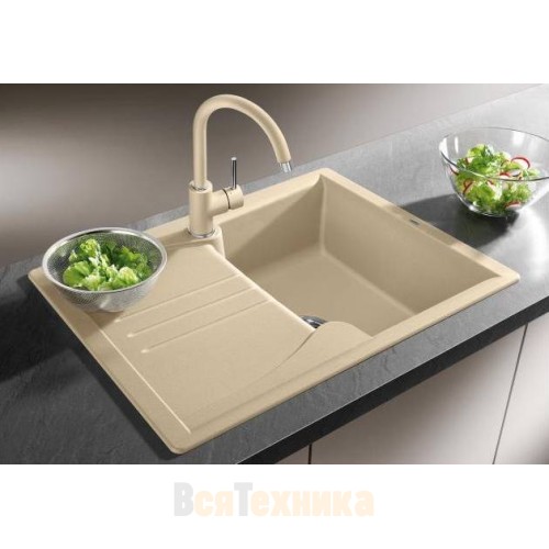Комплект мойка Blanco Enos 40 S + смеситель Daras Silgranit Шампань